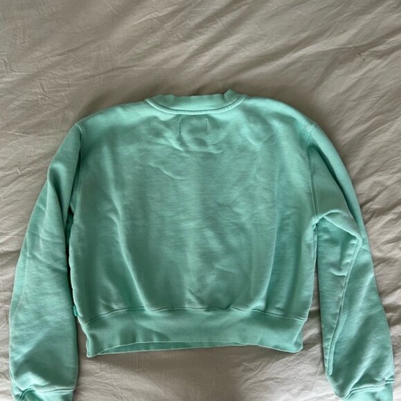 TNA Light Green Fleece-Lined Sweatshirt - Picture 6 of 7